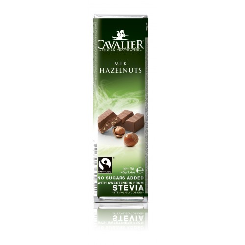Cavalier Milk Chocolate with Hazelnuts 40g