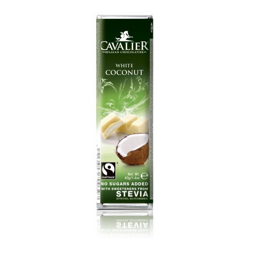 Cavalier White Chocolate with Coconut Filling 40g