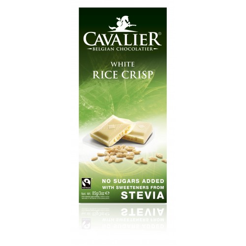 Cavalier White Chocolate with Rice Crisp 85g