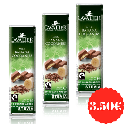 Cavalier Schokolade Trio 2 Cavalier Schokolade Trio 2 - Banana 40gr
