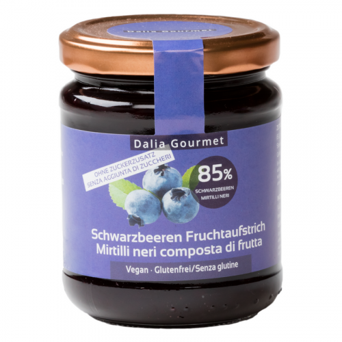 Dalia Gourmet Schwarzbeeren Fruchtaufstrich