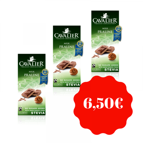 Cavalier Schokolade Trio 4 - Praliné 85g Cavalier Schokolade Trio 4 - Praliné 85g
